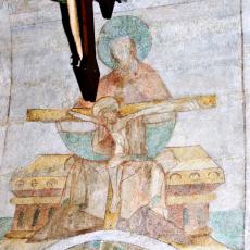 28 Maria auf einem Gnadenstuhl (?)