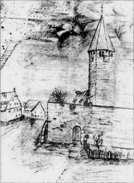 Zeichnung von Eduard Mörike