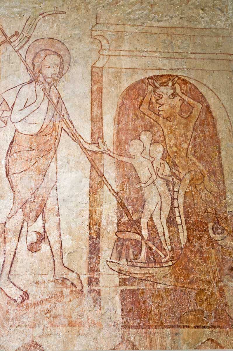 Fresken im Chor rechts - Detail: