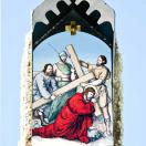 Jesus fällt zum zweiten Mal unter dem Kreuz