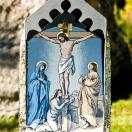 Jesus stirbt am Kreuz
