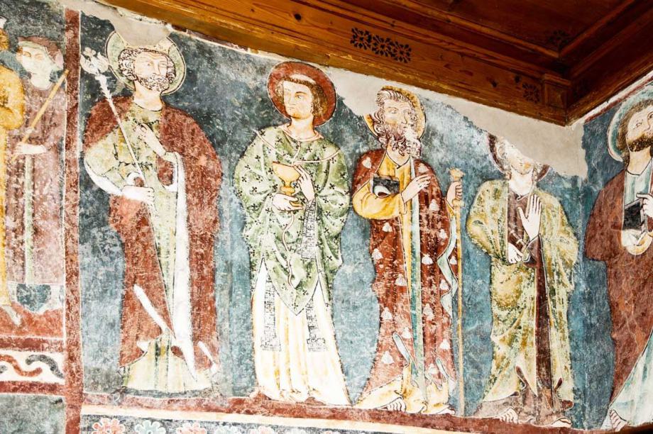 Nordwand oben - Vier Heilige