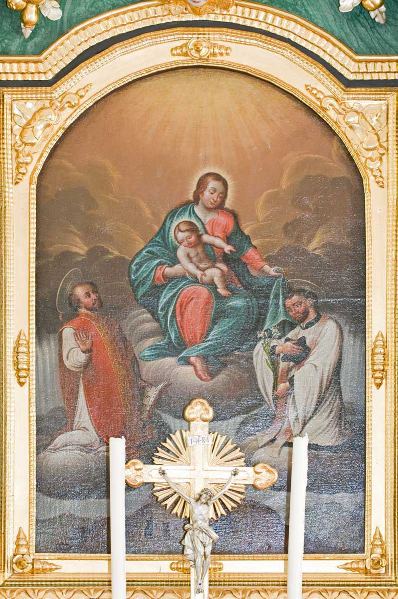 Altarbild: Muttergottes mit Jesuskind