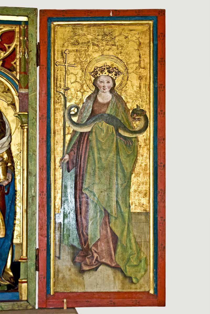 35 Hl. Margaretha (mit Kreuzstab und Drache)