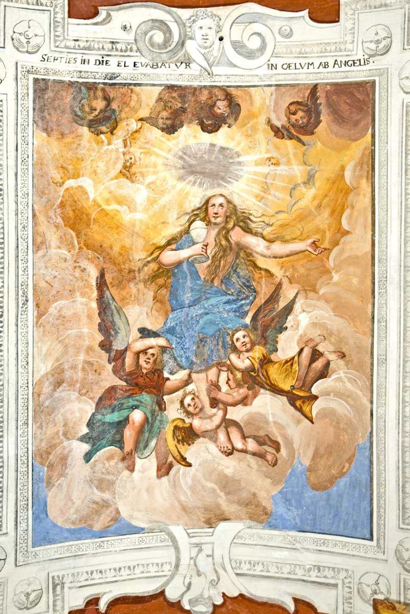Die von drei Engeln erhobene Maria Magdalena