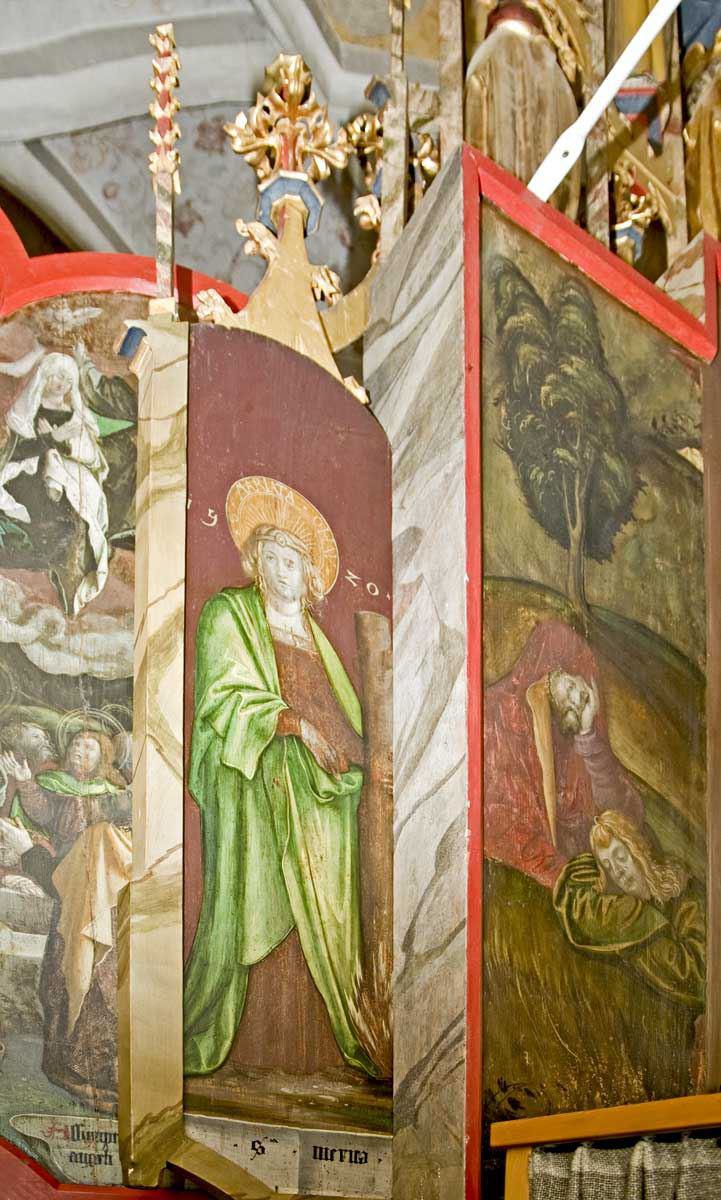 St. Emerita · rechts: Gethsemane (Fragment)