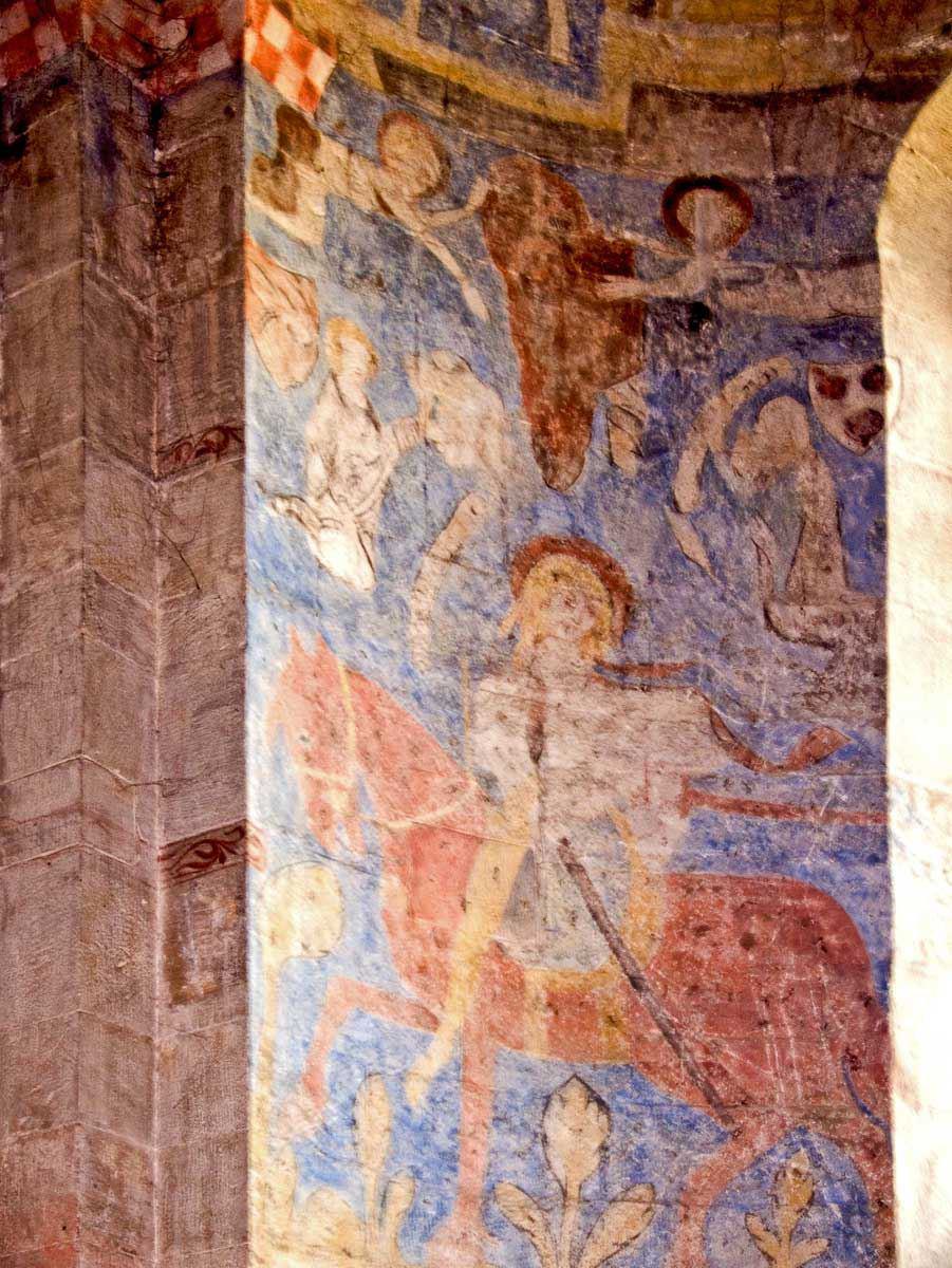 22 Hauptapsis - Fresko: Heiliger Martin