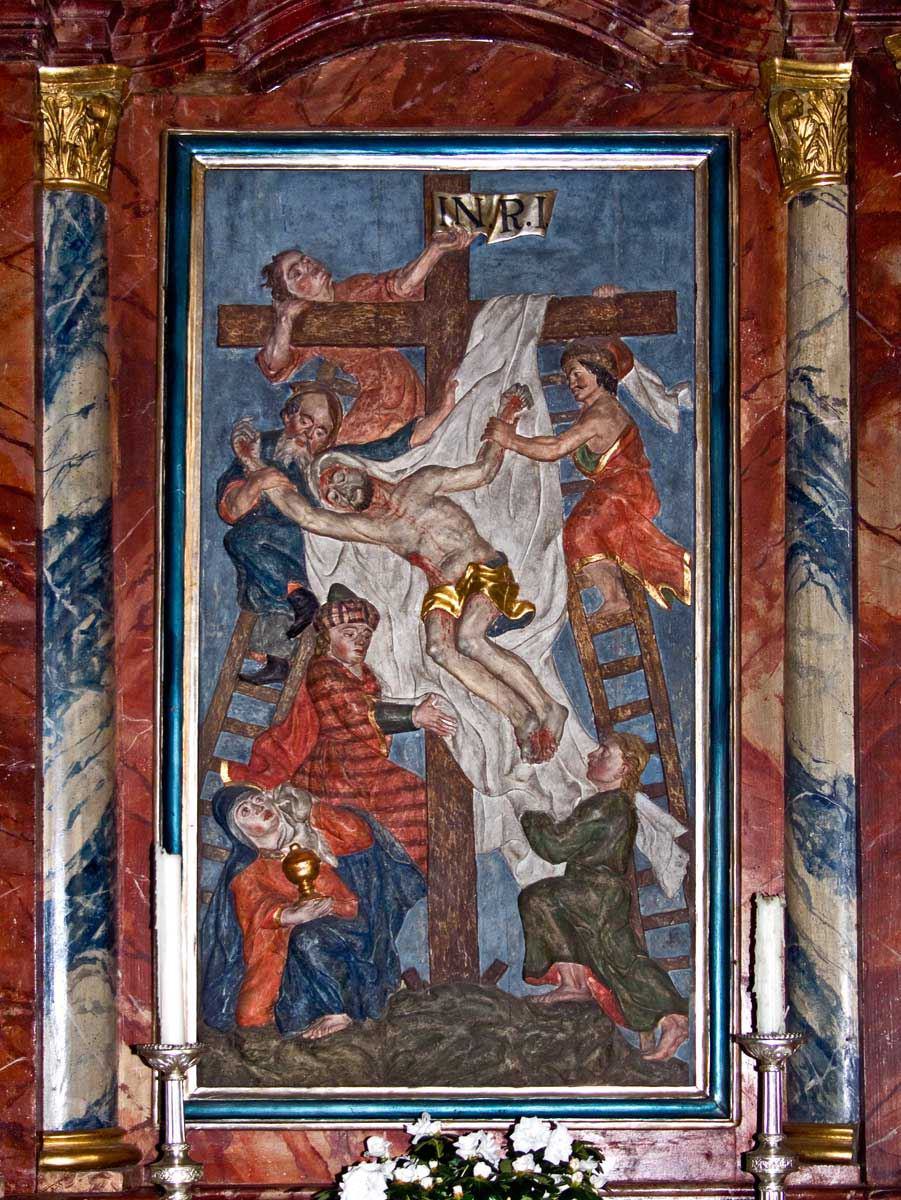 Rechter Altar - Altarbild: Kreuzabnahme