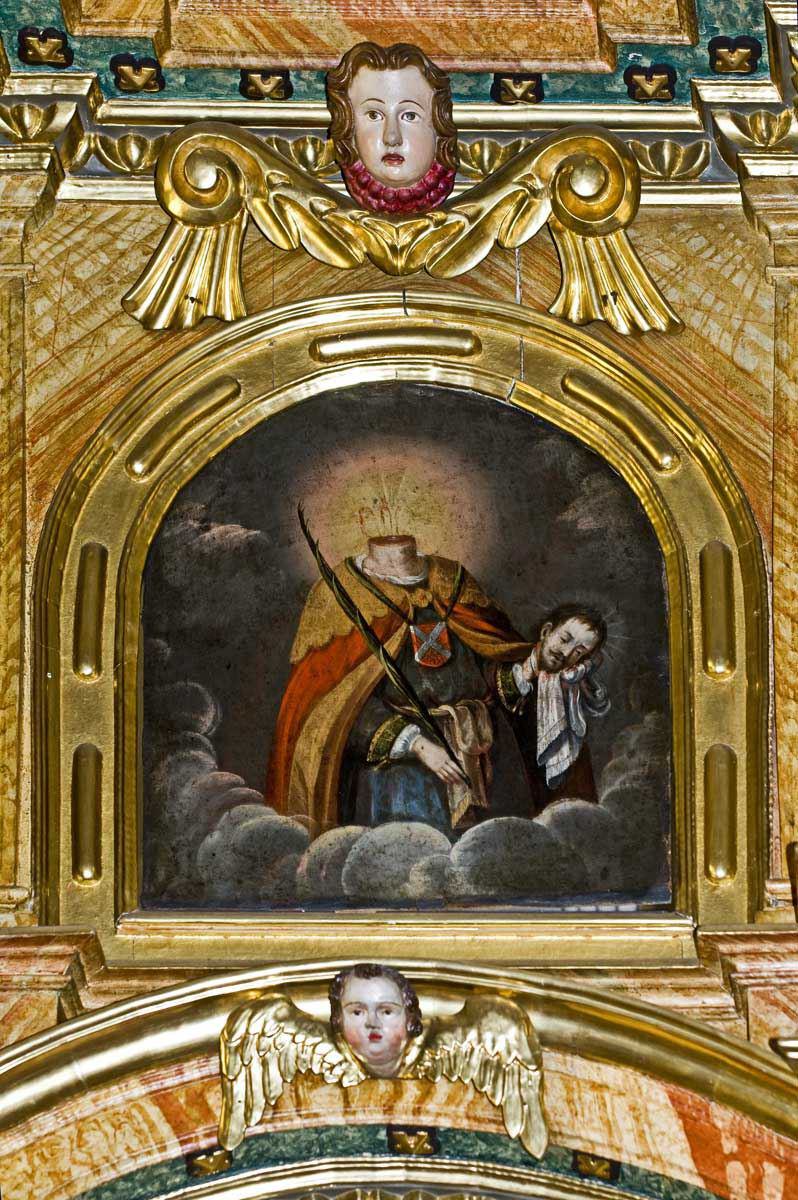 36 Hochaltar Verdachung: Hl. Placidus