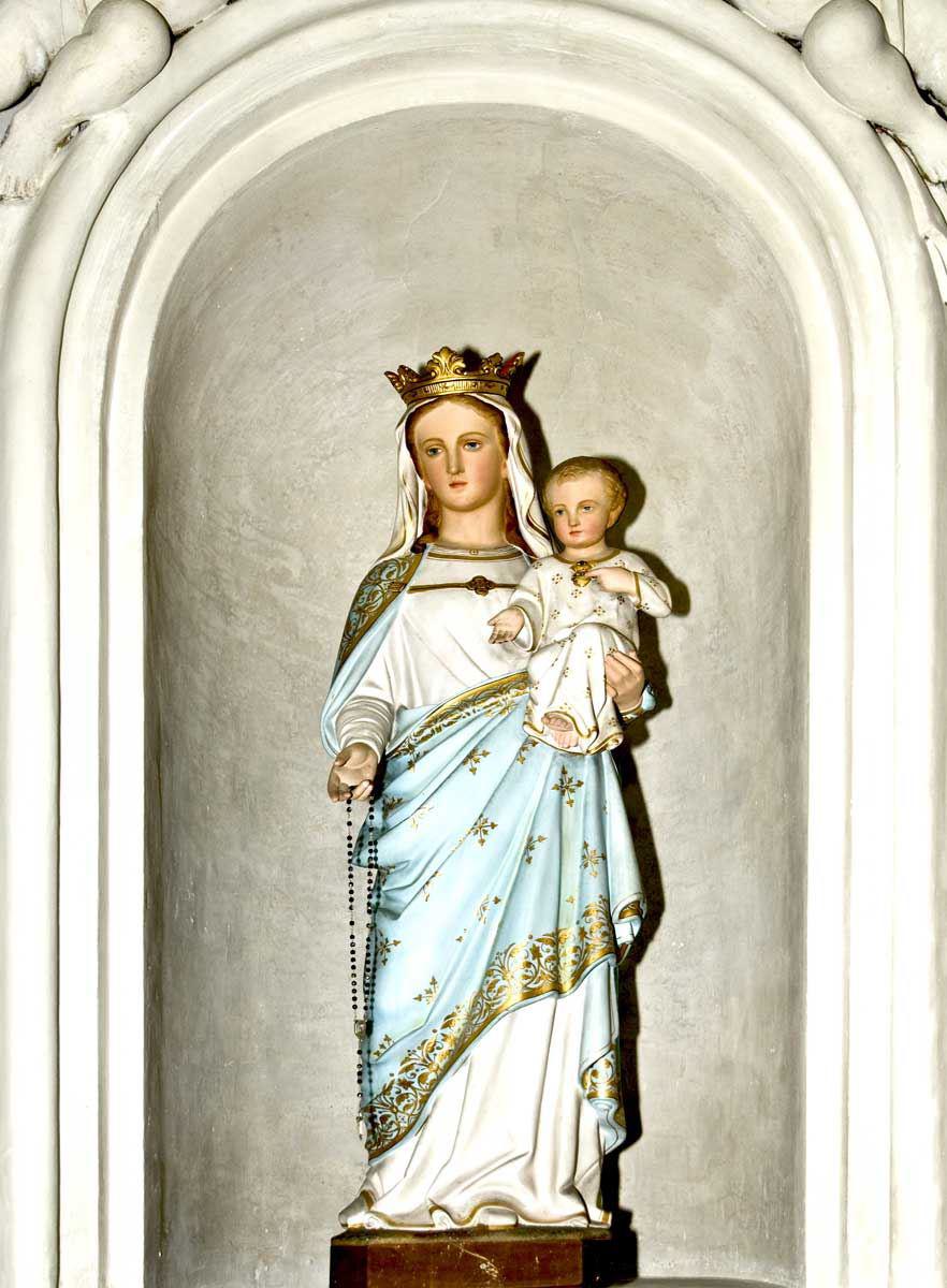 Maria mit Jesuskind im Rosenkranzaltar