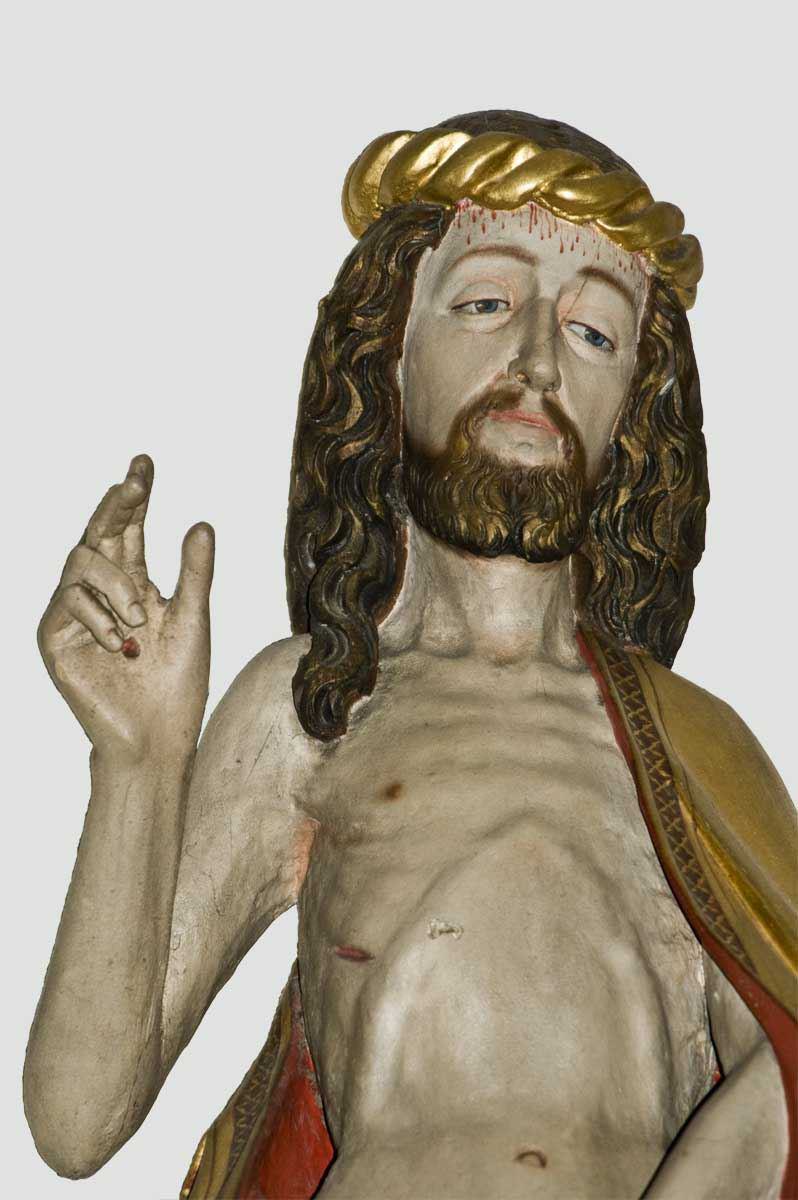 Christus-Statue, Ecce Homo - Detail