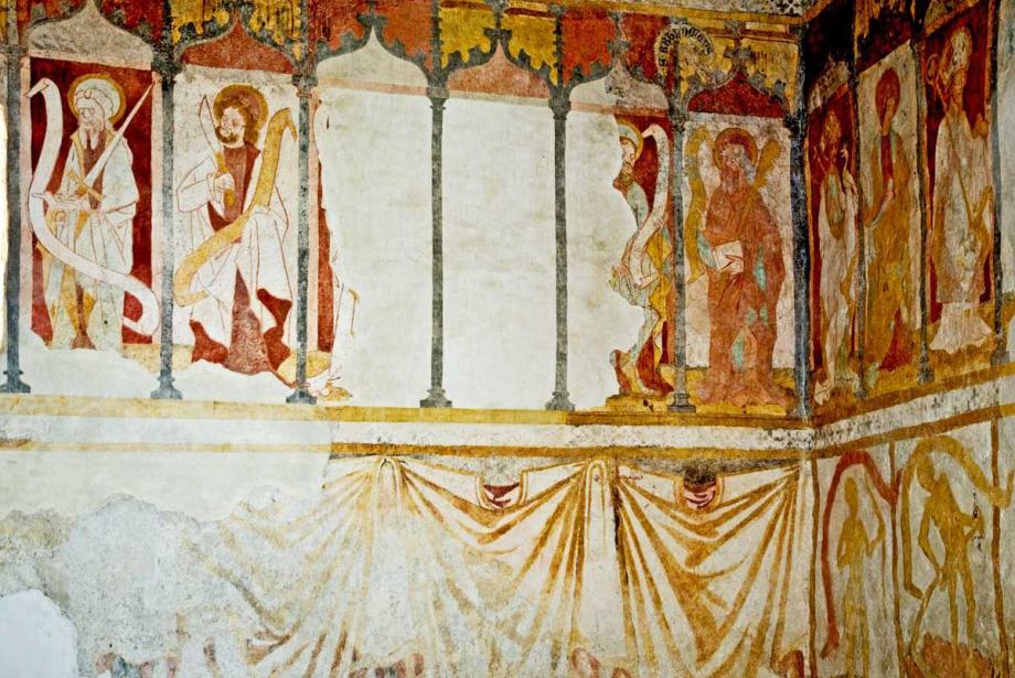 Fresken Ostwand