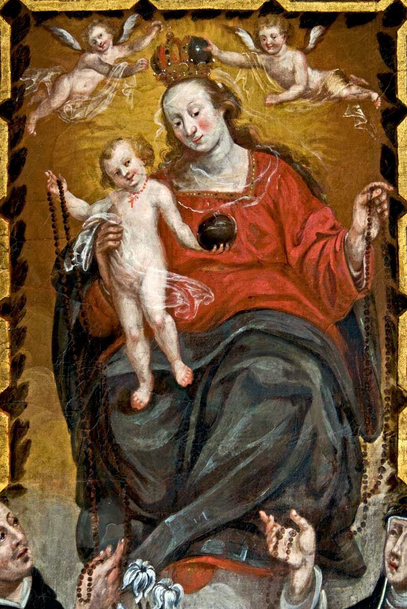 Rosenkranz-Madonna mit Jesuskind