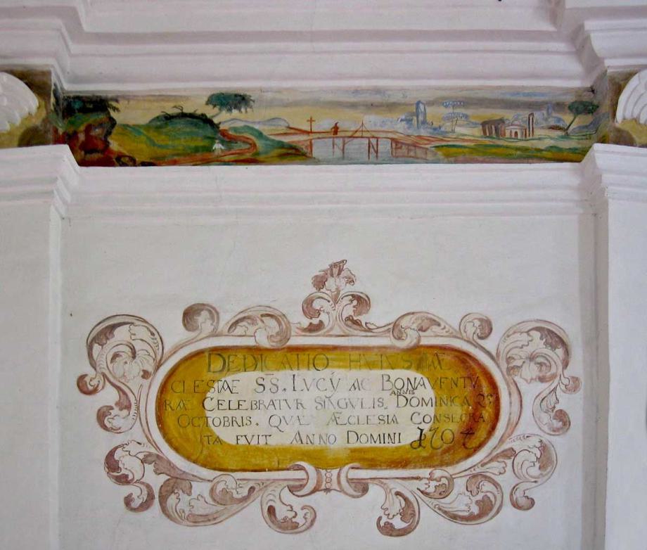 Inschrift über der Kapellentüre