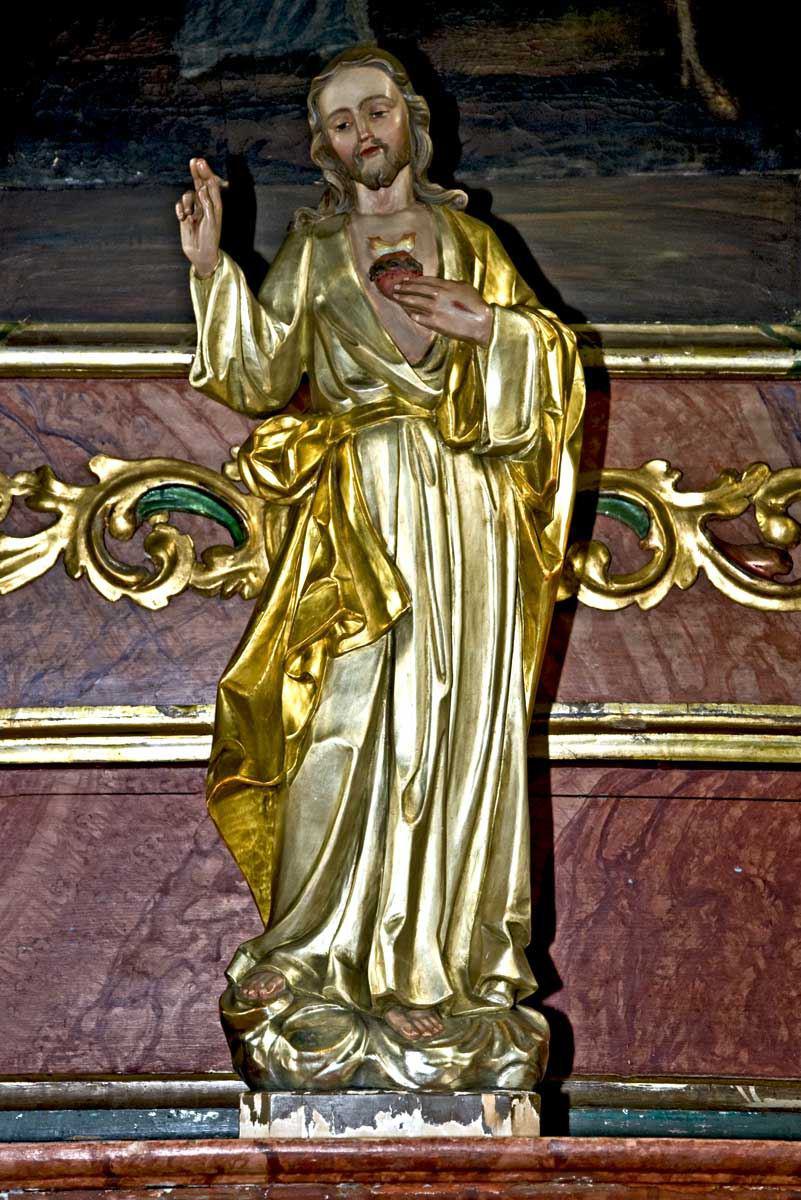 Rechter Seitenaltar - Herz-Jesu-Statuette