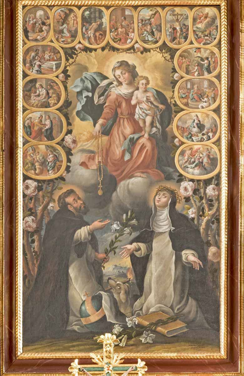 Altarblatt - Maria im Rosenkranz
